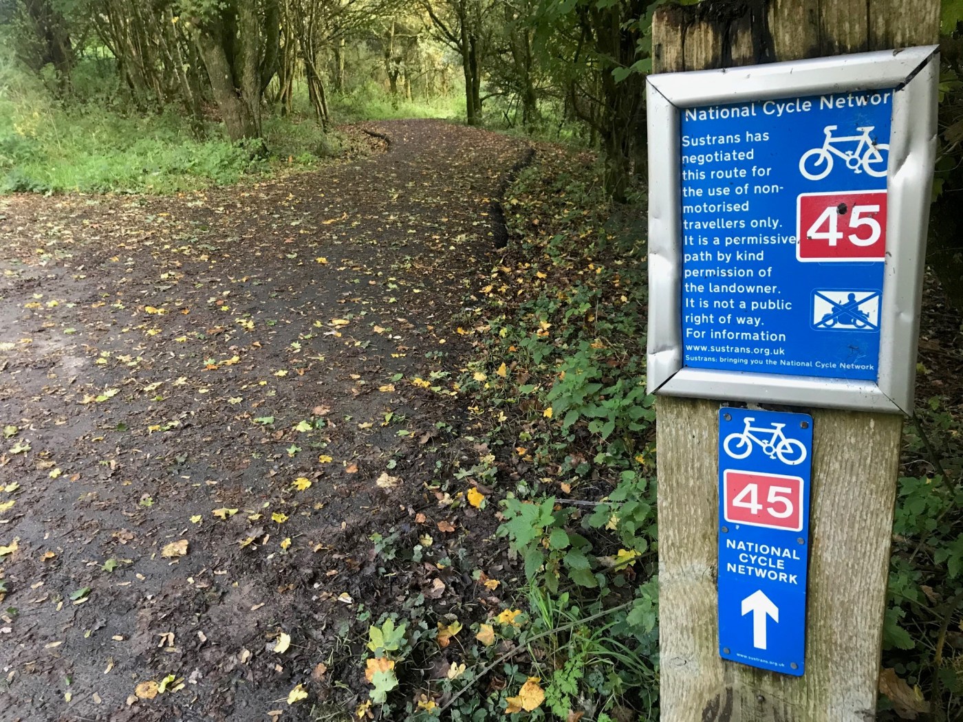 Picture of Sustrans NCN Route 45 at Chisledon near Swindon