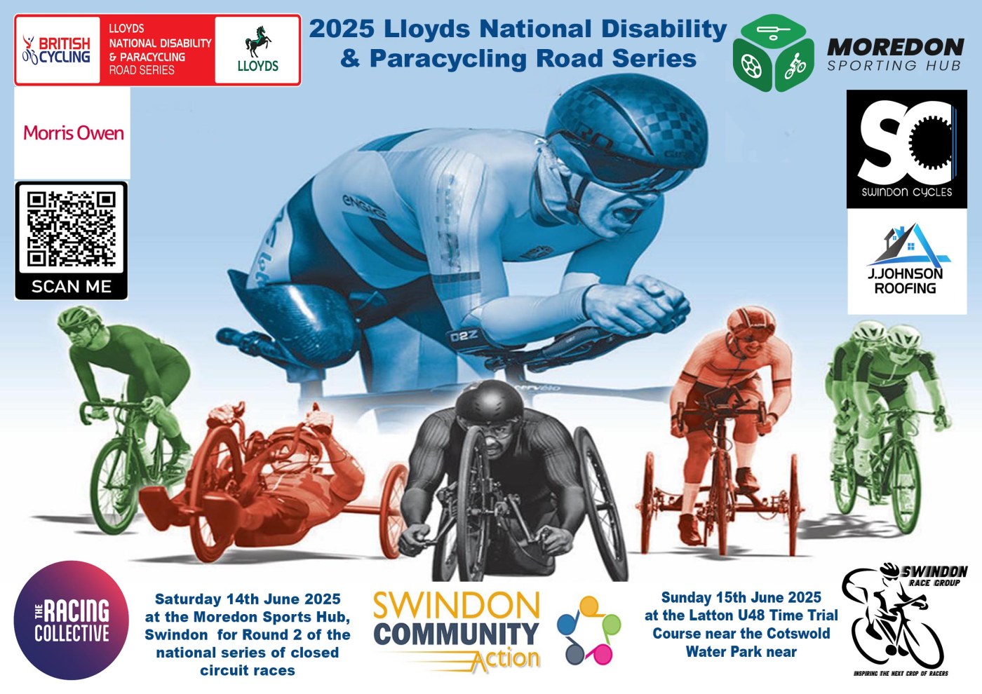 Poster for the National Disability & Paracycling road series